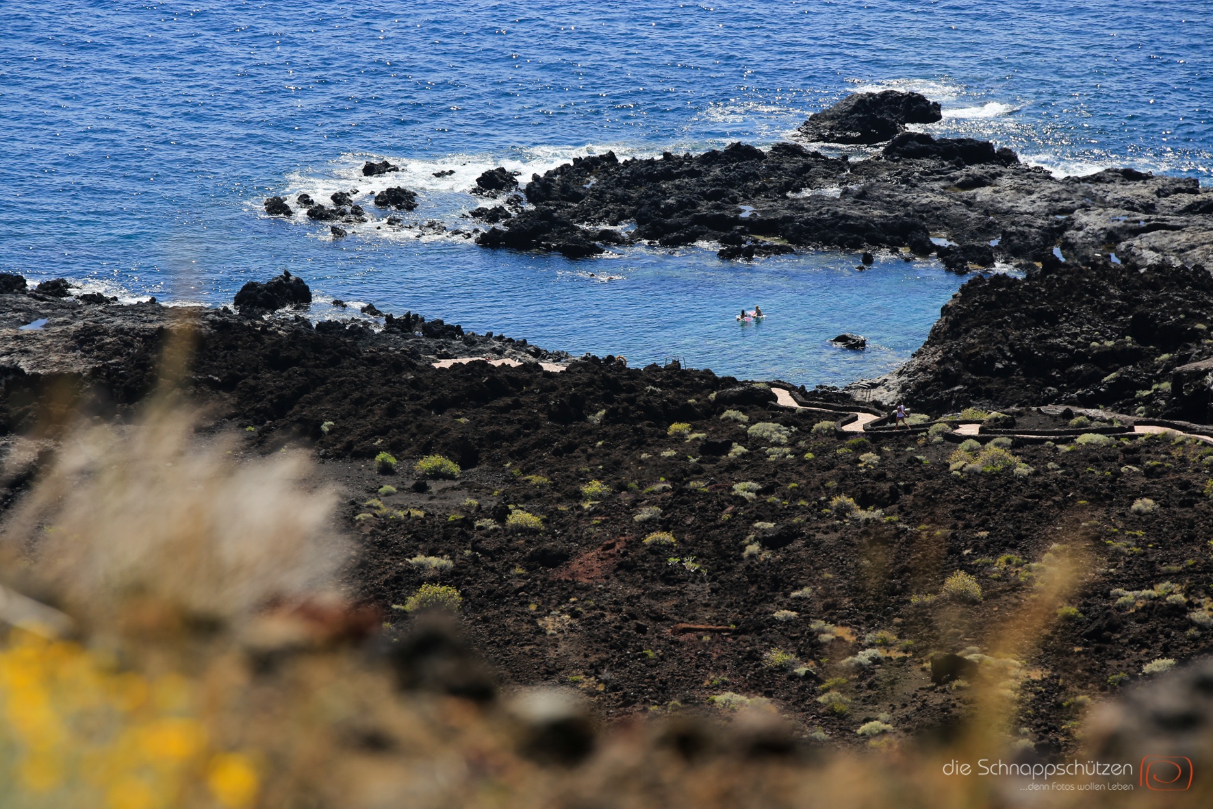 die beinahe einzige Möglichkeit, auf El Hierro im Meer zu baden.