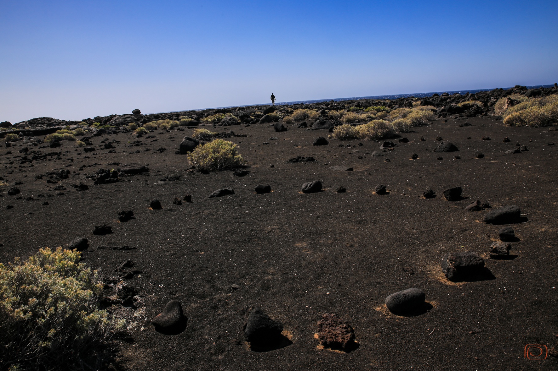Steinkreis in den Lavafeldern auf El #Hierro