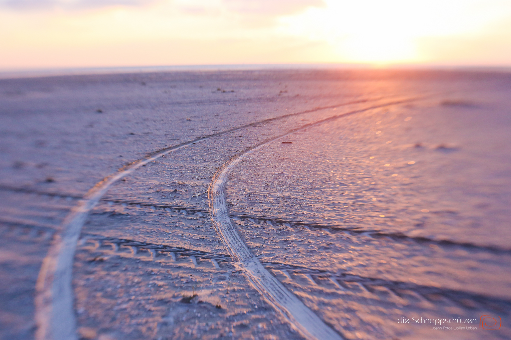 Spuren im Sand auf Amrum