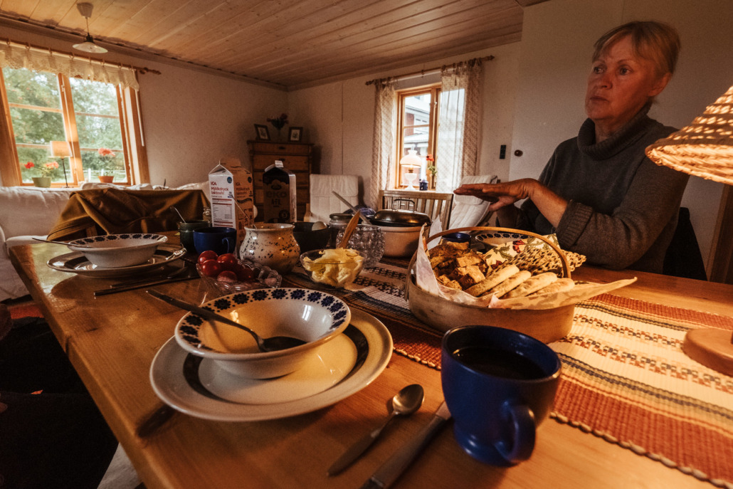 3. Etappe Loböle-Ede, Frühstück mit Annalena